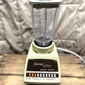 Vintage 1970's Osterizer Galaxie Blender - 10 Speed Plastic Jar Retro Kitchen